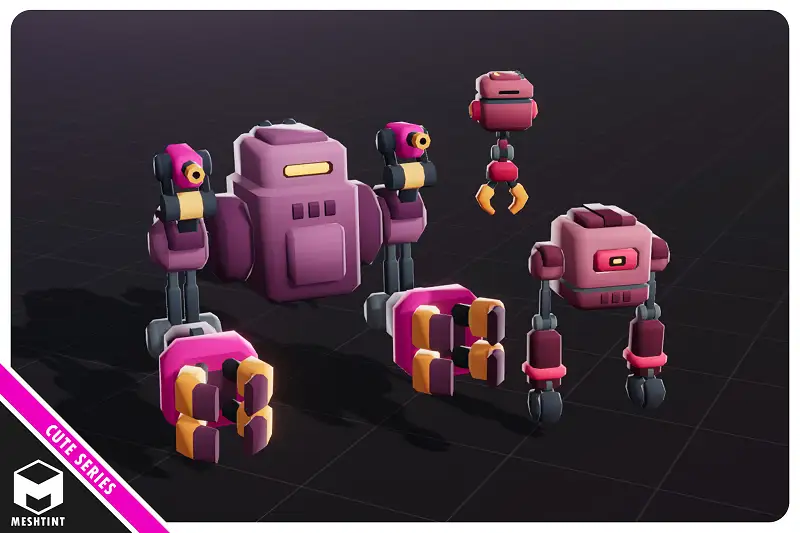 Delivery Boxy Gripper Robot Evolution Pack Cute Series Asset Thumbnail