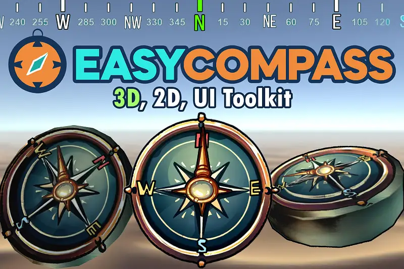 Immersive Compass System for Unity Asset Thumbnail