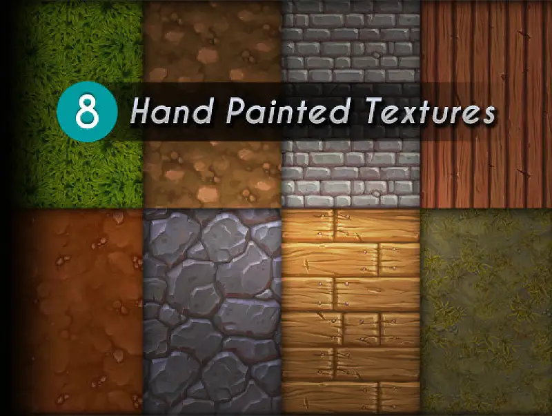 Hand Painted Texture Pack. Set 1. Asset Thumbnail