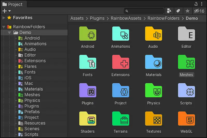 Rainbow Folders 2 Asset Thumbnail