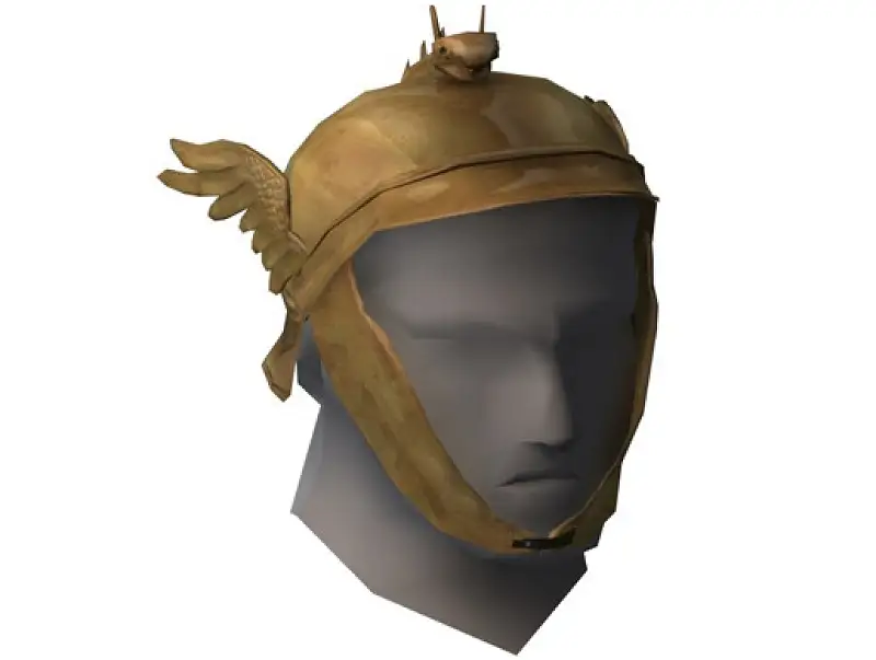 Low-poly winged helmet Asset Thumbnail