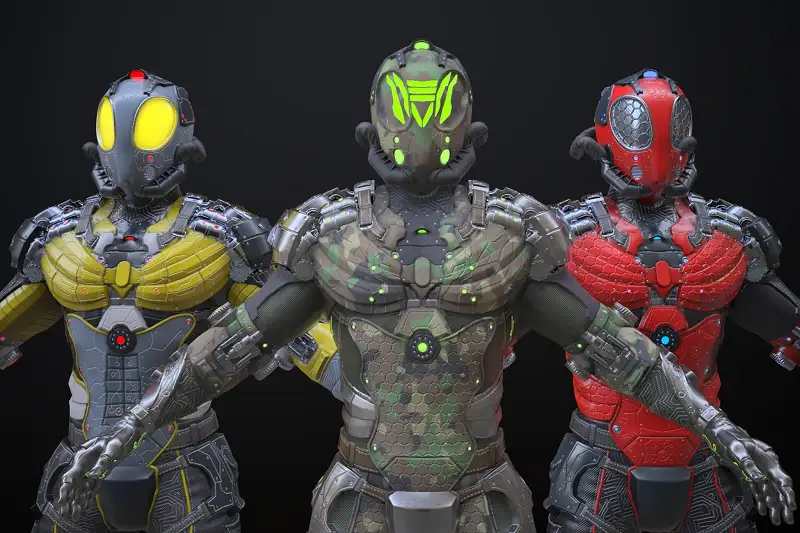 Sci-fi character 3 Asset Thumbnail