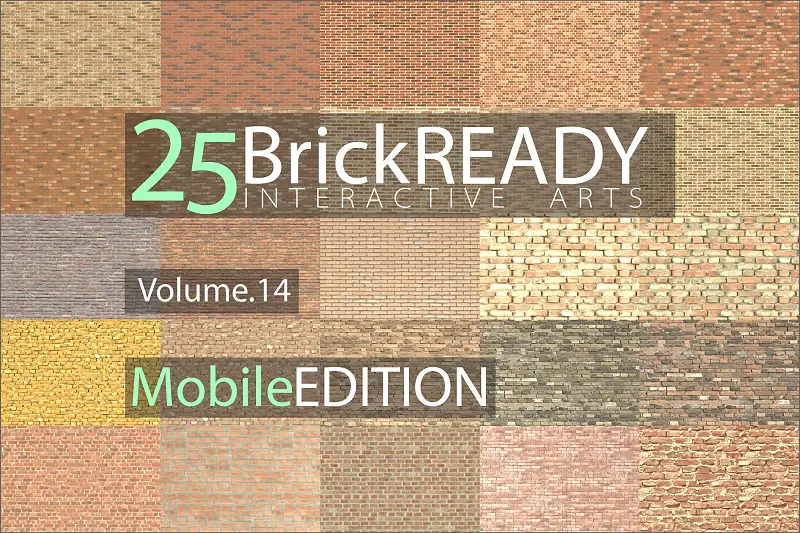 25 Brick Materials Ready, Volume. 14 Asset Thumbnail
