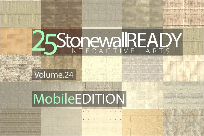 25 Stone Wall Materials Ready, Volume. 24 Asset Thumbnail