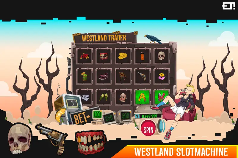 Westland Slot machine game template Asset Thumbnail