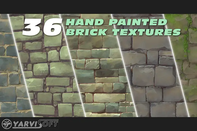 Medieval Bricks - Hand Painted Textures Asset Thumbnail