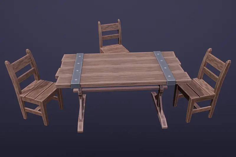 Medieval Chair and Table Pack Asset Thumbnail