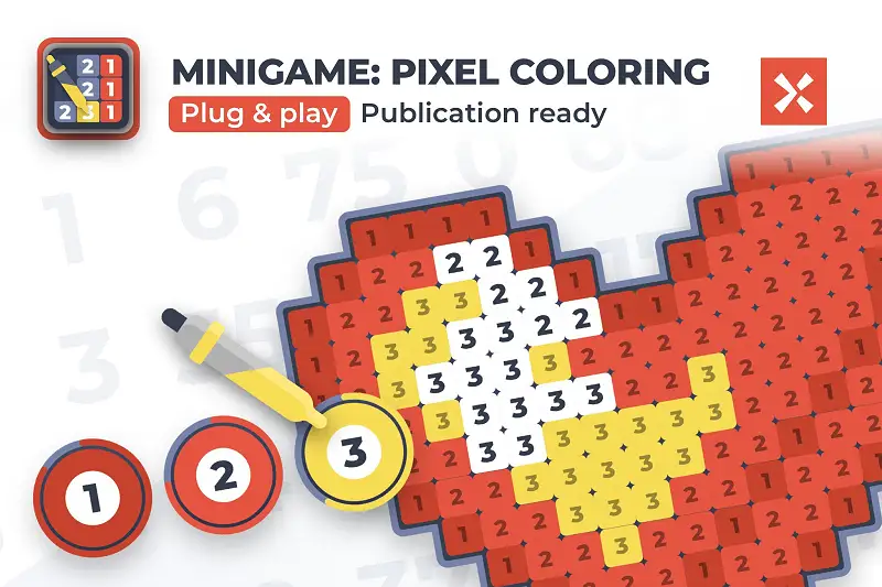 Pixel Coloring Game Template Asset Thumbnail