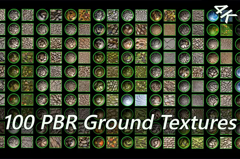 Realistic 4K PBR Ground Materials for URP Asset Thumbnail