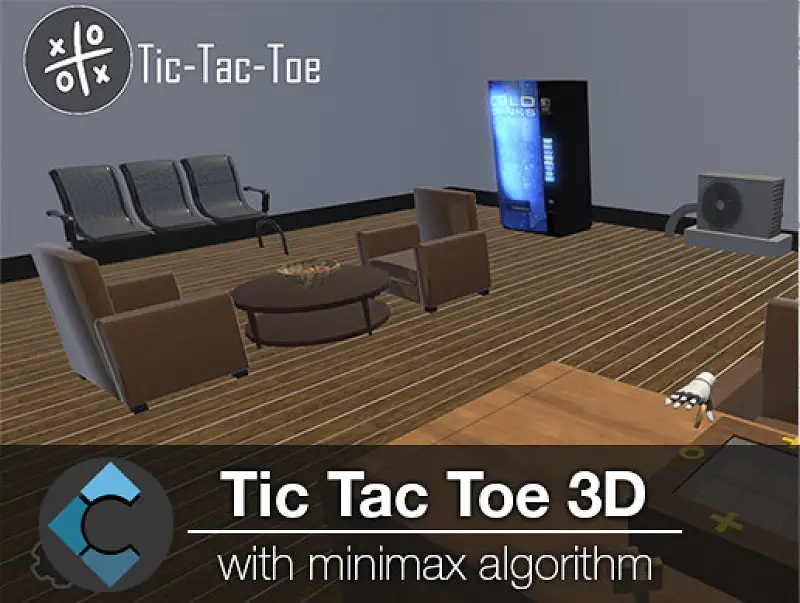 Tic Tac Toe 3D Asset Image