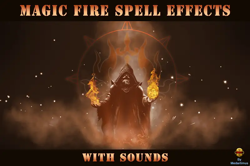 Magic Fire Spells with Sounds Asset Thumbnail