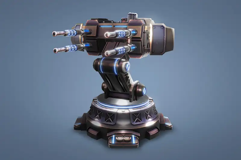 Sci-Fi Turret for Tower Defense Games Asset Thumbnail