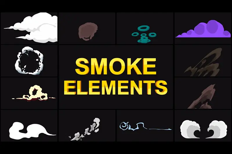Smoke Elements Pack for 2D Games Asset Thumbnail