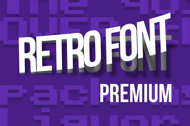 Retro Font Package Asset Thumbnail