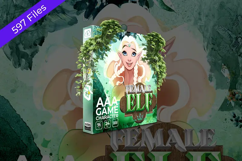 AAA Game Character Female Elf Asset Thumbnail