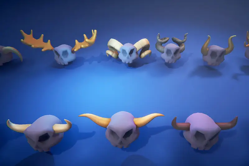 Elevate Your Character Design with Horns Pack 1 Asset Thumbnail