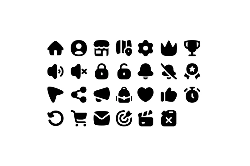 Simple UI Icons Asset Thumbnail