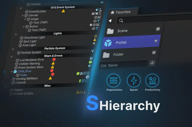 Smart Hierarchy and sFavorite for Unity Asset Thumbnail