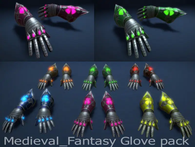 Medieval Fantasy Glove Asset Thumbnail