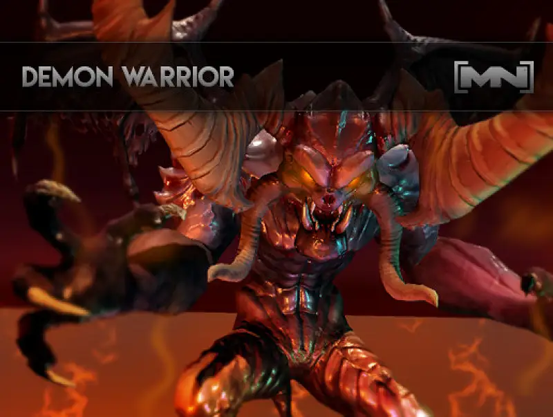Demon Warrior Creature Asset Image