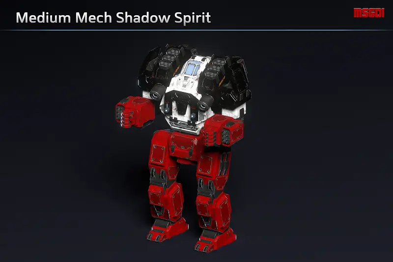 Medium Mech Shadow Spirit - Modular Mech Asset Asset Thumbnail