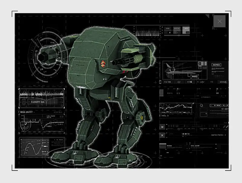 Lightly Armored Combat Mech (L.A.Co.Me) Asset Thumbnail