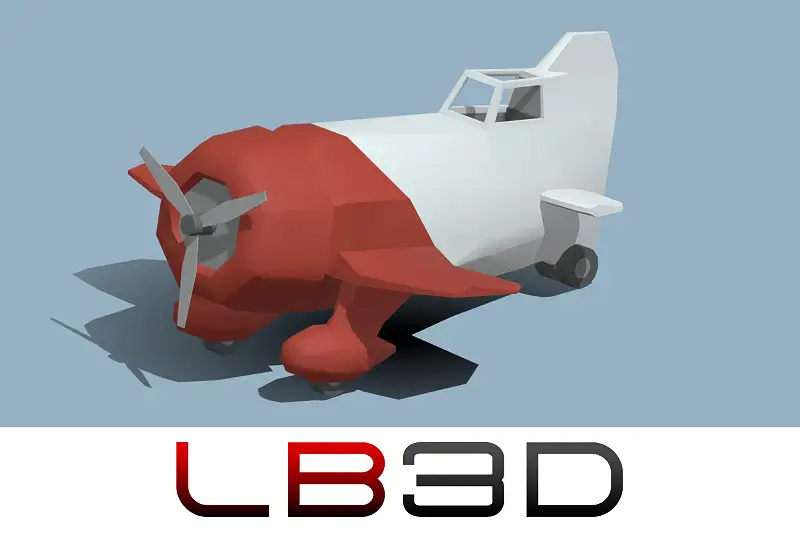 Low Poly Gee Bee Stunt Plane Asset Thumbnail
