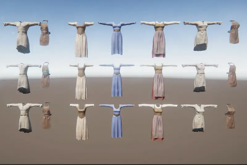 Fantasy Clothing and Wardrobe Pack 1 - Fantasy RPG Asset Thumbnail