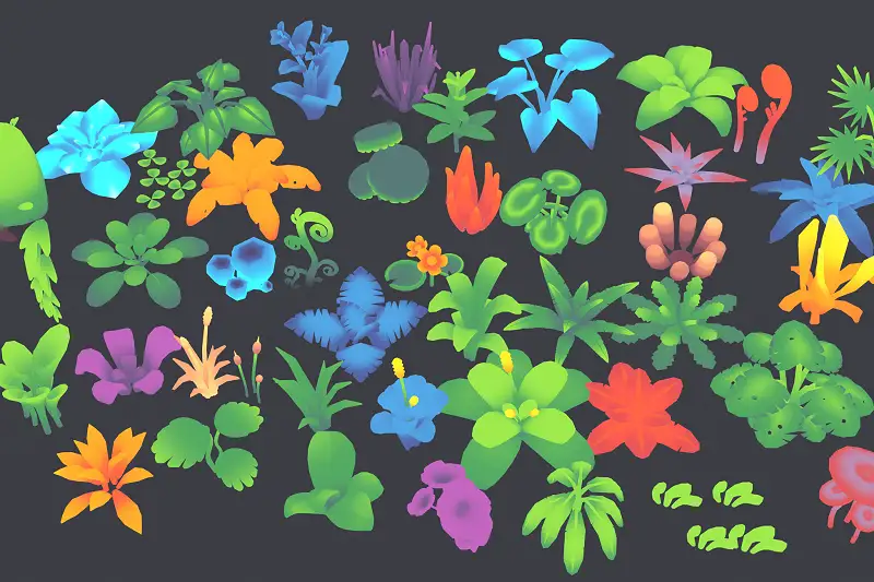 Low Poly Plants Pack - 3D Game Kit Asset Thumbnail