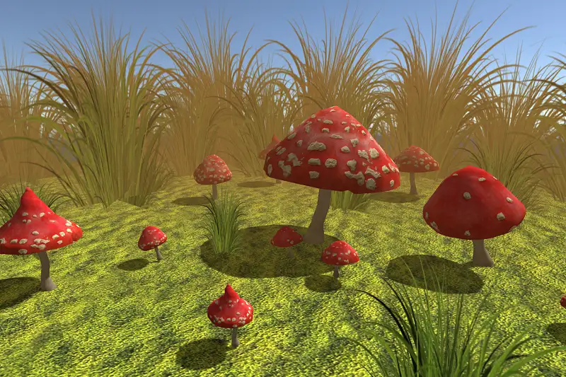 Amanita Mushrooms 3D Models Asset Thumbnail