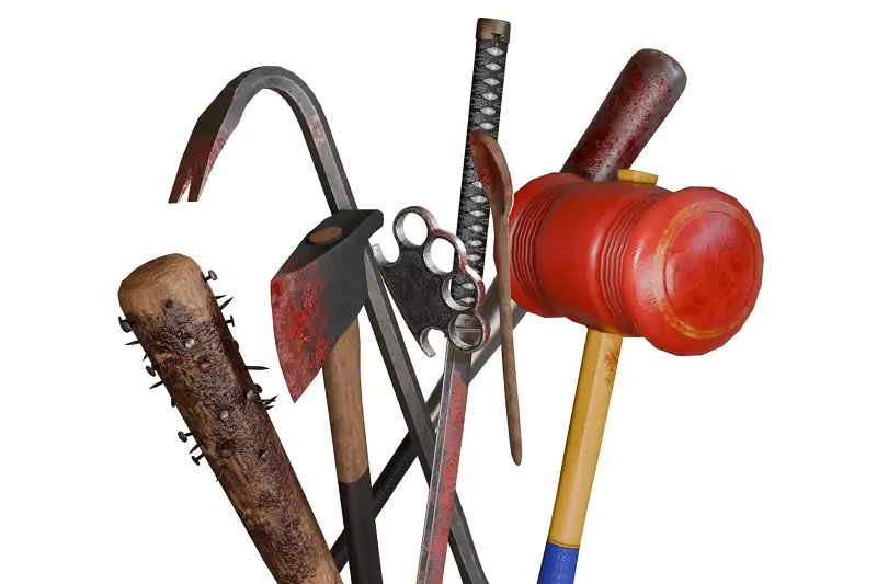 Melee Weapons Pack (Normal and Bloody version) Asset Thumbnail