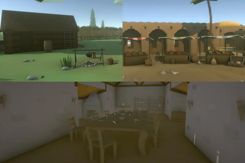 Low Poly Medieval Props Pack Asset Image