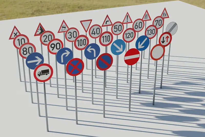 German Traffic Signs Asset Thumbnail