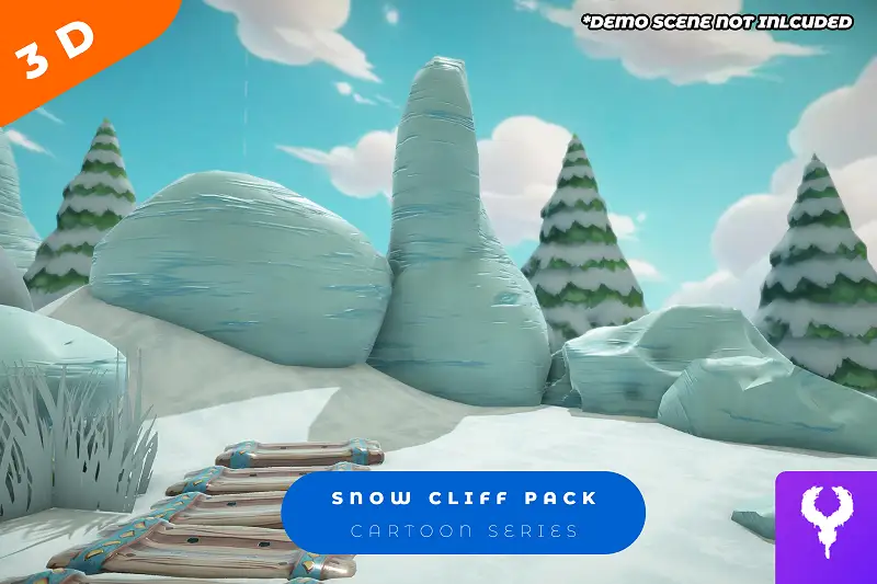 Cartoon Snow Cliff Pack Asset Thumbnail
