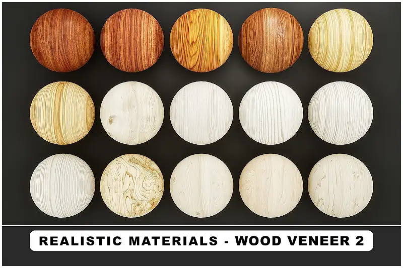 Realistic Materials - Wood Veneer 2 Asset Thumbnail