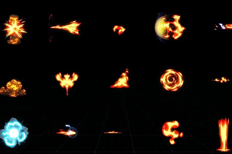 Cartoon Fire & Explosions FX Asset Thumbnail