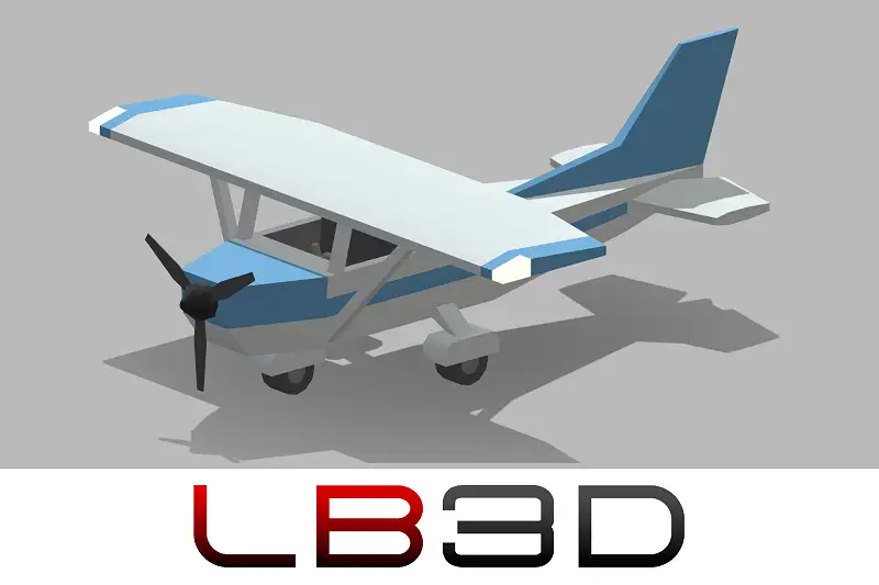 Low Poly Sky Hawk Vehicle Asset Thumbnail