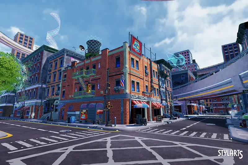 Stylized Sci-Fi City Environment Asset Thumbnail