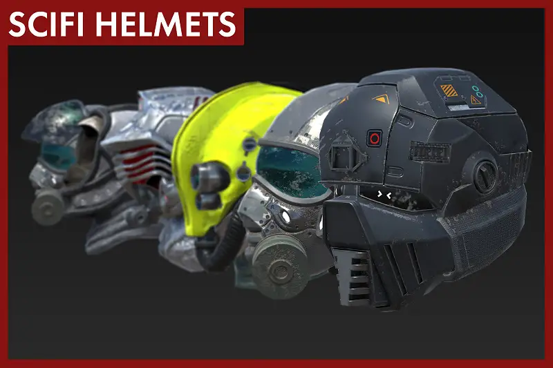 Scifi Helmet Pack Asset Thumbnail