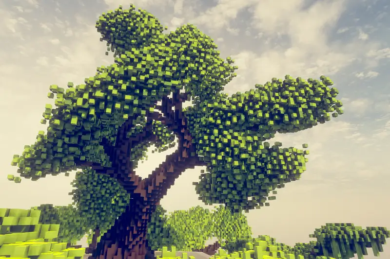 3D Voxel Model Collection - Trees Asset Thumbnail