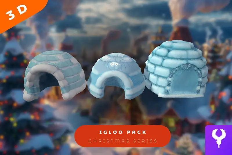 Cartoon Igloo Pack Asset Thumbnail