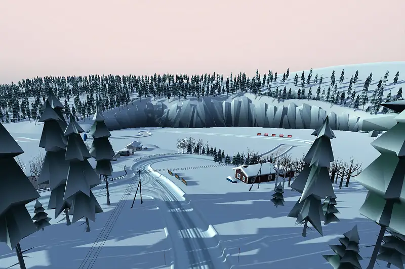 Cartoon Rally Track Sweden Asset Thumbnail