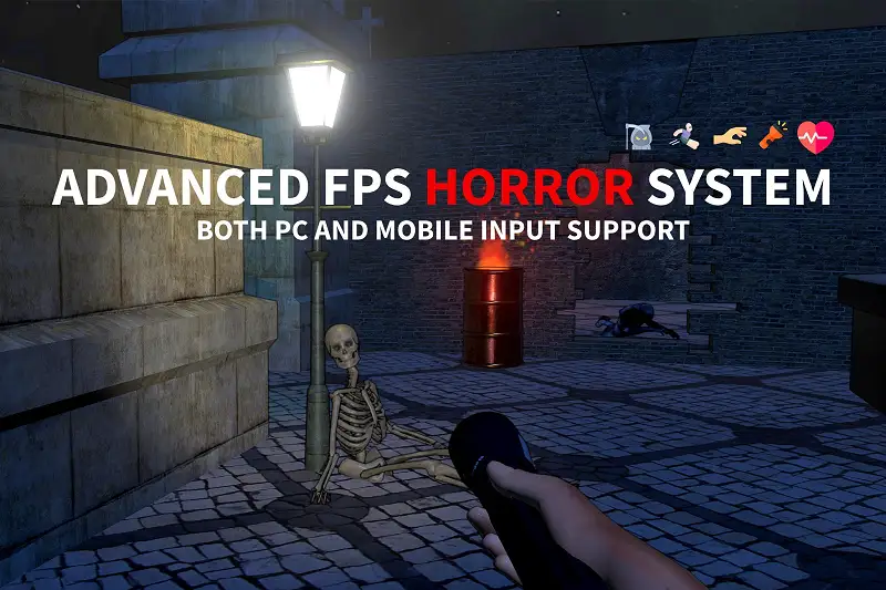 Advanced Horror FPS Kit for Mobile and PC - First Person Shooter Horror Asset Thumbnail