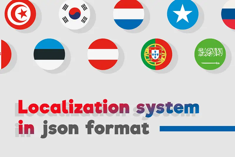 Localization system in json format Asset Thumbnail