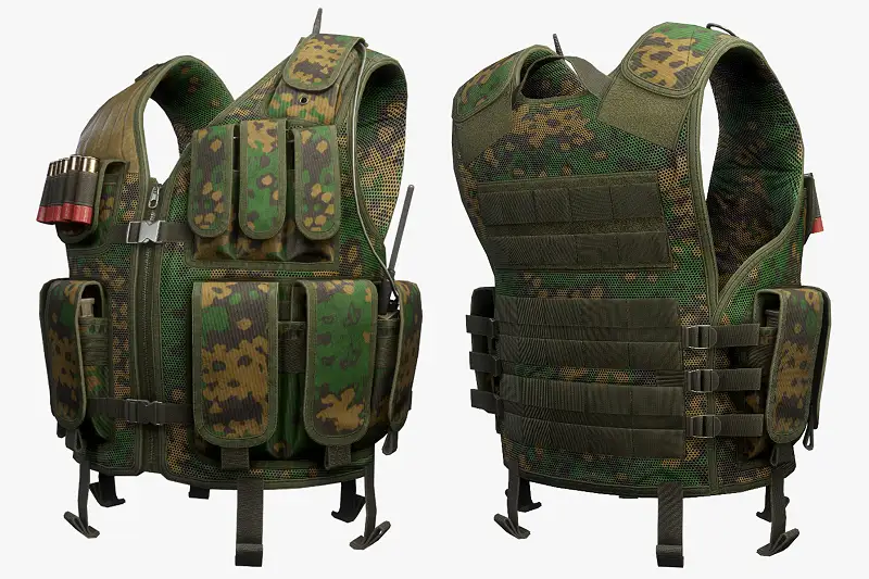 Tactical Vest F - Game-Ready PBR Model Asset Thumbnail