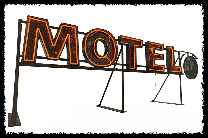 8K Motel Sign Asset Thumbnail