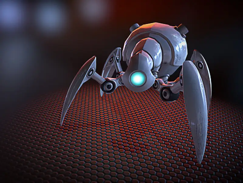 Animated Sci-Fi robot spider mite and customizable textures Asset Thumbnail