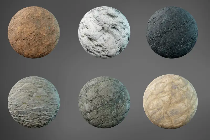 Rock Materials v01 Asset Thumbnail