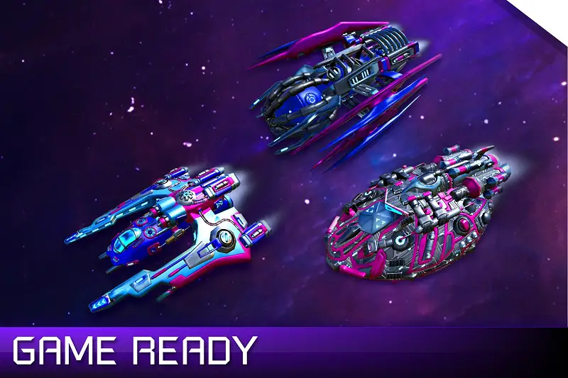 3D Sci-fi Ships Pack URP & HDRP Asset Thumbnail