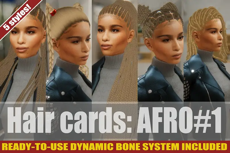 Afro Hairstyles #1 Asset Thumbnail